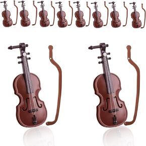 10 Sets Of Mini Violins, Mini Violin Models, Mini Violins, Mini Violin Accessories, Simulation Violin Decoration Accessories