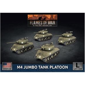 Battlefront Miniatures Flames of War WW2: M4 Jumbo Tank Platoon