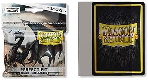 10 Packs Dragon Shield Inner Sleeve Sideloader Smoke Standard Size 100 ct Card Sleeves Display Case … in Saudi Arabia