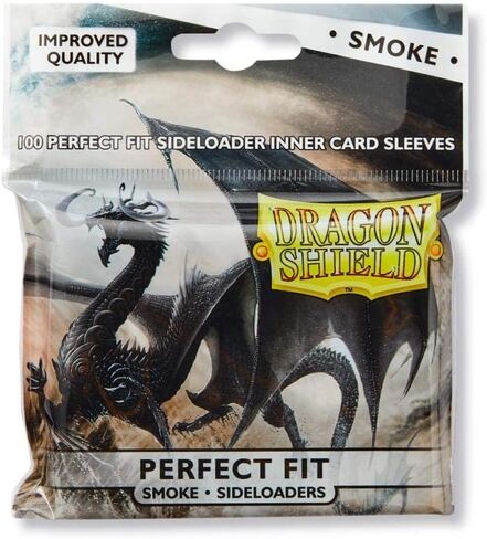 10 Packs Dragon Shield Inner Sleeve Sideloader Smoke Standard Size 100 ct Card Sleeves Display Case … in Saudi Arabia