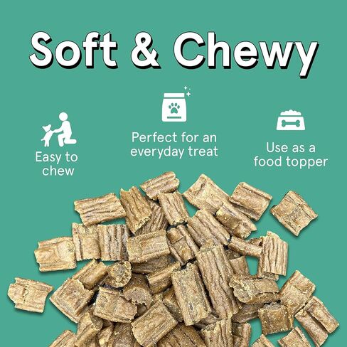 عضات لحم البقر الحقيقية الصغيرة - 1 رطل من لحوم البقر الناعمة والمطاطية المجففة بالهواء المصنوعة في الولايات المتحدة الأمريكية للكلاب والجراء - علاجات تدريب الكلاب الطبيعية الخالية من الحبوب مع لحوم البقر التي تتغذى على العشب مجانًا in Kuwait