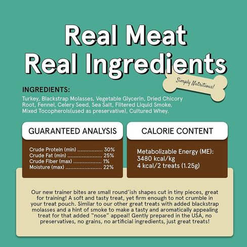 عضات لحم البقر الحقيقية الصغيرة - 1 رطل من لحوم البقر الناعمة والمطاطية المجففة بالهواء المصنوعة في الولايات المتحدة الأمريكية للكلاب والجراء - علاجات تدريب الكلاب الطبيعية الخالية من الحبوب مع لحوم البقر التي تتغذى على العشب مجانًا in Kuwait