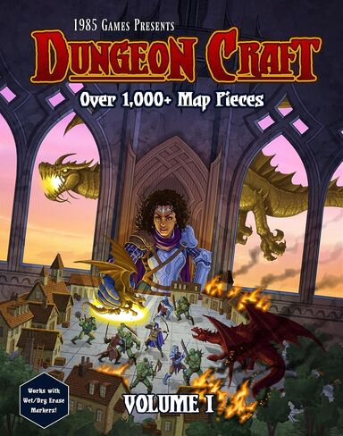 Dungeon Craft Board Game: Volume 1 Loose Leaf Inside a Custom Box, Water Resistant, Dry Erase by 1985 Games in Saudi Arabia