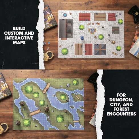 Dungeon Craft Board Game: Volume 1 Loose Leaf Inside a Custom Box, Water Resistant, Dry Erase by 1985 Games in Saudi Arabia