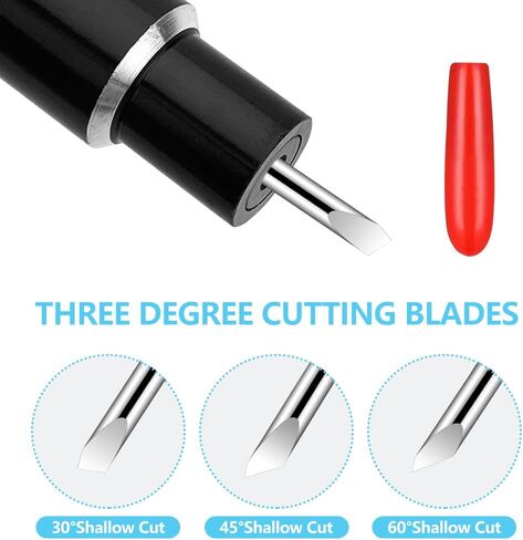 6 Pcs Replacement Deep Cut Blade and Housing for Explore Air 2/3, Maker/Maker 3 (Black) in Saudi Arabia