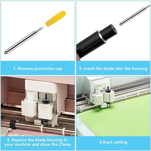6 Pcs Replacement Deep Cut Blade and Housing for Explore Air 2/3, Maker/Maker 3 (Black) in Saudi Arabia
