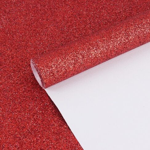 Solid Color Superfine Glitter Faux Leather Rolls 12"X53"(30cmX135cm), Shiny Faux Fabric Canvas Perfect for Craft Handmade DIY Leather Earrings, Bows,Sewing (Golden.) in Kuwait