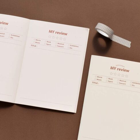 Monolike A5 My Assistant Notebook 6 SET - B Type, Monthly Plan, Weekly Plan, Daily Plan, Check List, Memo, Record in Kuwait