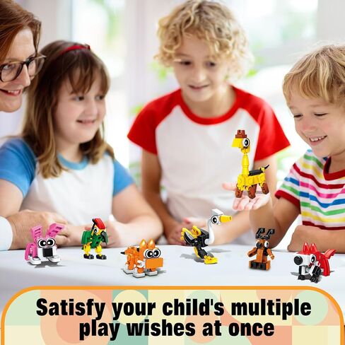 Party Favors for Kids- 30 Pack Mini Animals Building Blocks Set, Goody Bags Stuffers, Small Toys for Kids Prizes, Christmas Birthday Party Favors Return Gifts for Boys Girls Age 6-8-12+ in Saudi Arabia