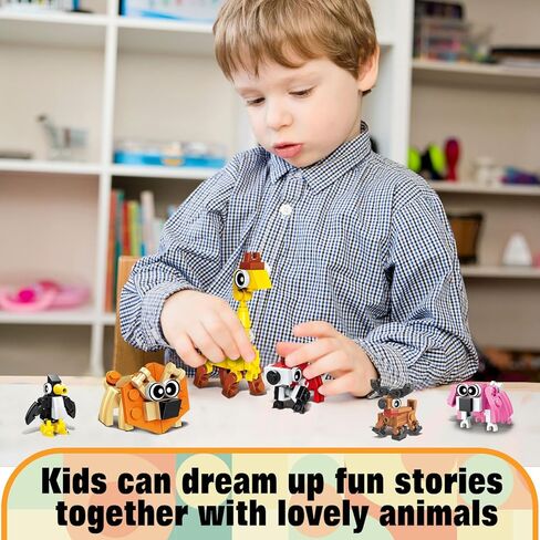 Party Favors for Kids- 30 Pack Mini Animals Building Blocks Set, Goody Bags Stuffers, Small Toys for Kids Prizes, Christmas Birthday Party Favors Return Gifts for Boys Girls Age 6-8-12+ in Saudi Arabia