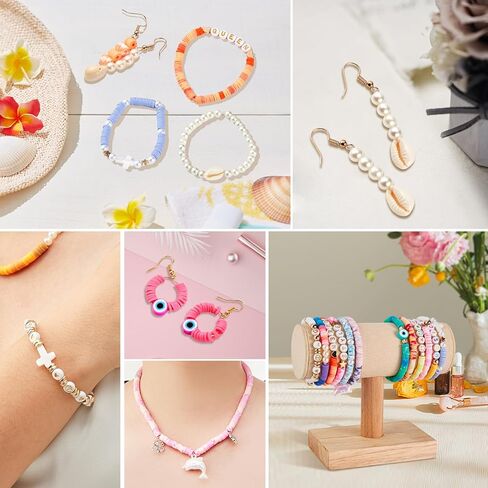 LEUCHTAMOR 15000 قطعة من خرز الطين 96 لونًا مجموعة صنع سوار الصداقة 4 صناديق خرز طين بوليمر قرص خرز من الطين مع سحر لصنع المجوهرات، هدايا الحرف اليدوية in Kuwait