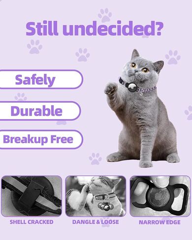 طوق القط airtags، طوق القط الانفصالي، طوق القط مع أجراس، طوق القط airtag التفاح، طوق هريرة قابل للتعديل للقطط صبي فتاة (7-11.8 بوصة)، مستلزمات الحيوانات الأليفة المثالية، الملحقات (الثعلب الأزرق) in Kuwait