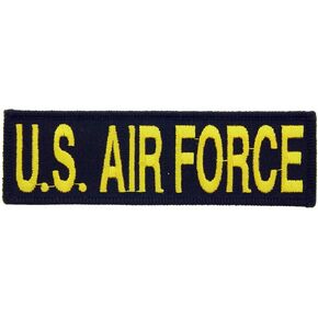 United States Air Force USAF Tab Embroidered Patch, with Iron-On Adhesive (Subdued)