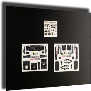 Kelik K35010-1/35 - MH-60L Black Hawk Interior 3D Decals for Kitty Hawk kit