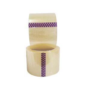Heavy Duty Clear Packing Tape Rolls, 3 Inches x 110 Yards, Strong Adhesive for Shipping, Moving, Mailing, Office, and General Packaging, Set of 2 Rolls