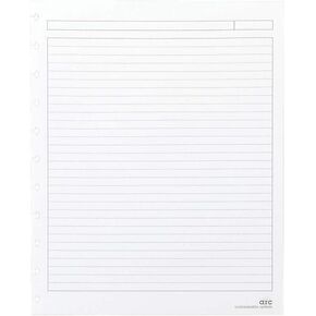 STAPLES Arc Notebook Filler Paper, Letter-Size, Narrow-Ruled, White, 8 1/2" x 11", 50 Sheets