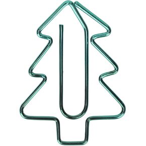 Tree Shaped Paper Clips,100Pcs Mini Cute Hollow Paperclips Electroplated Metal Office Clips for Document Sorting Organizing