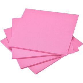 uxcell Pink EVA Foam Sheets 10 x 10 Inch 7mm Thickness for Crafts DIY Projects, 4 Pcs