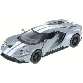 Kinsmart 2017 Ford GT, Silver 5391DF - 1/38 Scale Diecast Model Toy Car