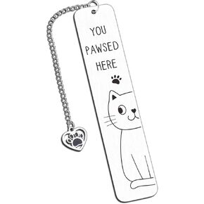 Cat Bookmark Gifts for Women Men Cat Lover Gifts for Women Girls Kids Cute Gifts for Book Lovers Birthday Gifts for Cat Lover Cat Dad Gifts Cat Mom Gifts for Women Reader Christmas Stocking Stuffers