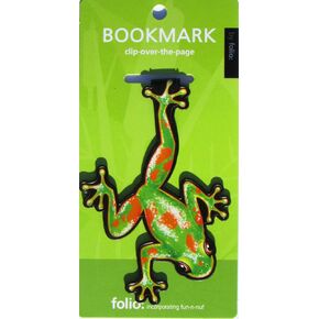 Frog Bookmarks (Clip-Over-The-Page) Set of 2 - Assorted Colors