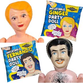 merrimix - Ginger Inflatable Blow Up Doll Gag Gifts for Men, Bachelor Party Favors and Decorations Accessories Bachelorette, Packaging Not Included in Kuwait