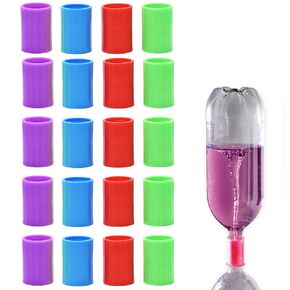 24 Pcs Tornado Bottle Connector Vortex Tube, Tornadoes in a Bottle Connector, Cyclone Tube for Scientific Experiment, 4 Colors