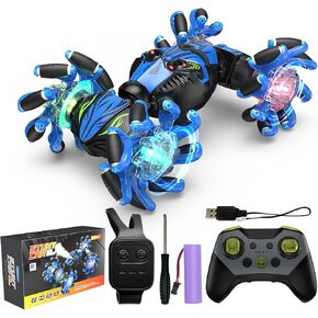 Remote Control Cars, RC Car, RC Stunt Car with Gesture Sensing, 360° Rotation 4WD Drift RC Car, 2.4GHz Remote Control Car, RC Cars with Music Light, RC Drift Car with Hand Control for 6+ Year Old Boys