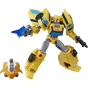 Transformers Toys Cyberverse Deluxe Class Bumblebee Action Figure, Sting Shot Attack Move and Build-A-Figure Piece, for Kids Ages 6 and Up, 5-inch