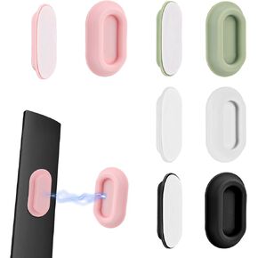 4pcs Magnetic Remote Control Holder Wall Mount, Self-Adhesive Remote Holder Silicone Remote Control Organizer Hole-Free Remote Control Caddy for TV Home Office School Supply Storage (4 Colors)