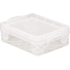 Super Stacker Crayon Box, Clear, 4 3/4 x 3 1/2 x 1 3/5