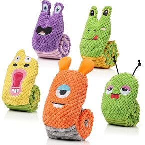 Sedioso Dog Toy Pack for Large Dogs, Stuffingless Dog Toys for Aggressive Chewers, Extra Long Dog Puzzle Toy, Durable Dog Squeaky Toy for Small. Mideum, Large Breed(5-Pack)