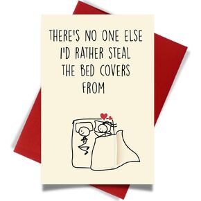 Cheerin Funny Greeting Card with Envelope - Anniversary Card - Romantic Birthday Card - Hilarious Gifts for Him Her Girlfriend Boyfriend Wife Husband