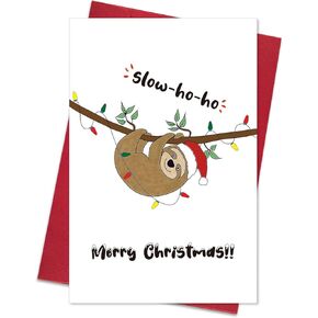 Ogeby Funny Dog Christmas Card with Envelopes, Humor Christmas Gifts for Dog Lover