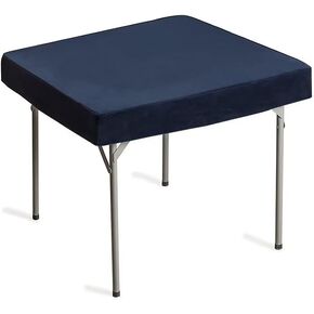 perixir Game Table Cover, Felt Game Tablecover, Folding Tablecloth for Card Table for Playing Poker Cards Mahjong Jigsaw Puzzles Board Games, Machine Washable (Blue,32 x 32 Inch)