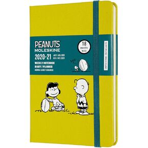 Moleskine إصدار محدود من الفول السوداني 18 شهرًا 2020-2021 مخطط أسبوعي، غطاء صلب، بطانية كبيرة (5 بوصة × 8.25 بوصة)