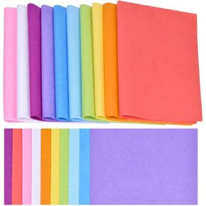 60 Sheets 20"x14" Wrapping Tissue Paper Bulk in 10 Assorted Colors for Gift Bags Weddings Birthday Arts Craft Party Decoration