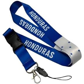 Honduras Flag Lanyard - Keychain Badge Holder - Lanyard for Keys - Detachable Buckle - Unisex