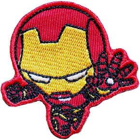Superhero Iron On Patches for Clothing Saw On/Iron On Embroidered Patch Applique for Jeans, Hats, Bags (Iron Man)
