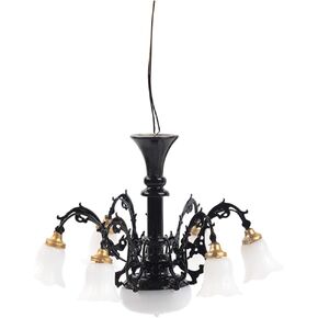 VICASKY Miniature Ceiling Lamp Dollhouse Chandelier Light Mini LED Pendant Light Model Accessories Home Scene Decoration for Dollhouse