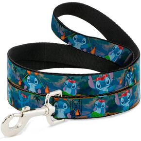 Dog Leash Stitch Hula Dance 5 Poses 6 Feet Long 1.0 Inch Wide