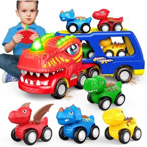 Toddler Toys 2-3, Dinosaur Play Sets for Kids 3-5 Remote Control Car for Toddlers 1-3 Toddler Car Toys with Light & Music Dinosaur Toys for Kids 2-4 Christmas Xmas Gifts for Kids 3-5
