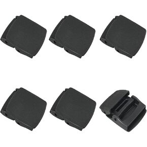 6PCS Plastic Belt Buckle Belt Buckle Through Security Tactical Belt Buckle Head Quick Release Removal Tactical Belt Buckle For 1.4-1.5 inch Wide Belts Webbing Black