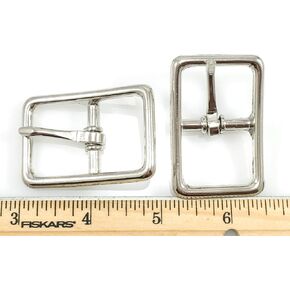 Dangerous Threads Center BAR Buckle Buckles 1" Nickel Finish 10 Pieces