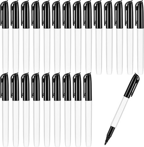Colarr 12 Pcs Thick Tipped Low Vision Pen Black Ink Visual Pen Easy to See Bold Pens with Felt Tip Quality Low Vision Aids for Low Vision Seniors Elderly Office Home Classroom Writing Reading in Kuwait