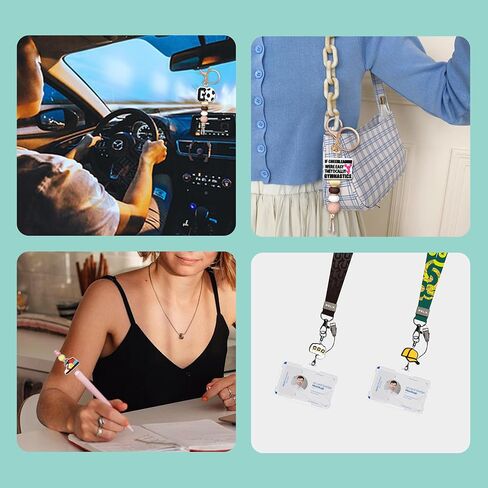 70PCS Phrase Focal Beads for pens, Not Duplicated Pencil Beads for DIY Beadable Pen Keychain Bracelet Lanyard Making in Kuwait