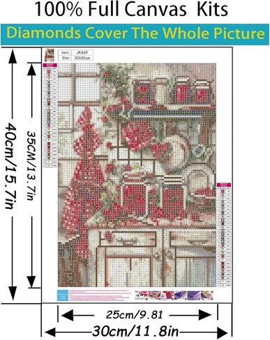 مجموعات الطلاء الماسي 5D للبالغين المبتدئين، طقم فني ماسون ماسون للمطبخ، مجموعة فنية ماسية دائرية كاملة ذاتية الصنع للبالغين، ديكور جدار المنزل 11.8 × 15.7 بوصة in Kuwait