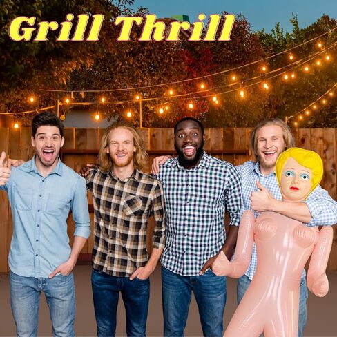 merrimix - Ginger Inflatable Blow Up Doll Gag Gifts for Men, Bachelor Party Favors and Decorations Accessories Bachelorette, Packaging Not Included in Kuwait