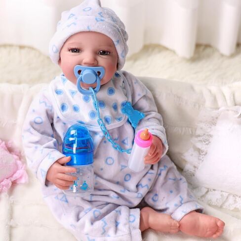 BABESIDE Baby Doll Bottles with Disappearing Milk and Juice Magic Bottles, Magnetic Pacifiers and Pacifier Clips Chain for Reborn Baby Dolls Girls & Boys, 8 Pcs Baby Doll Accessories Set in Saudi Arabia