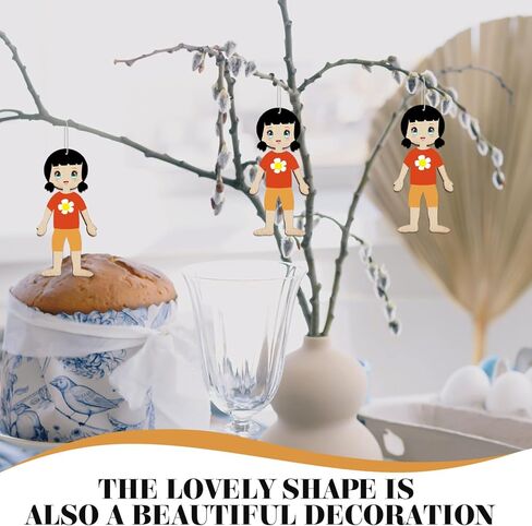50pcs Wood People Cutouts Wooden Kids Girl Hanging Ornaments Wood Man Shapes Unfinished Blank Wooden Slices DIY People Craft Tags for DIY Crafts Projects in Saudi Arabia